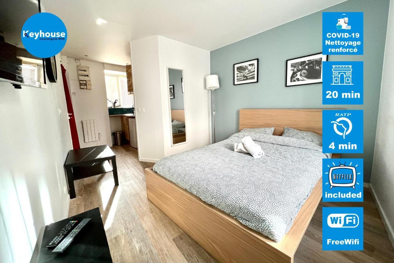 Studio 2 People Wifi Netflix Proche Paris Lägenhet Le Pré-Saint-Gervais Exteriör bild